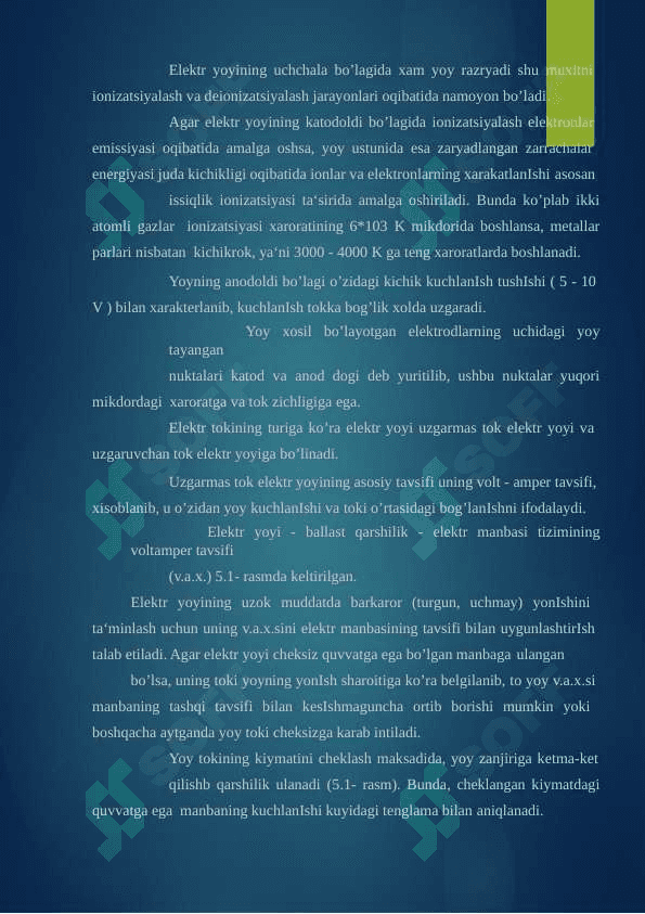 Elektr yoy qizdirIsh qurilmalari 3