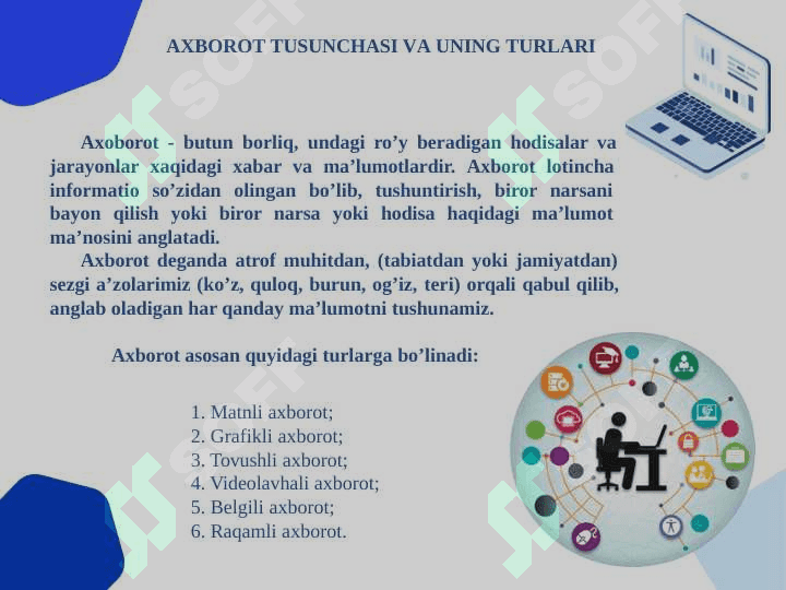 Аxborot  texnologiyalarining  asosiy tushunchalari 2