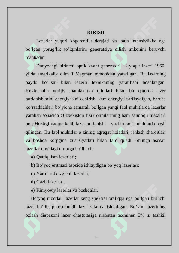 BO‘YOQLI LAZERLARNING ISHLASH PRINSIPI 3