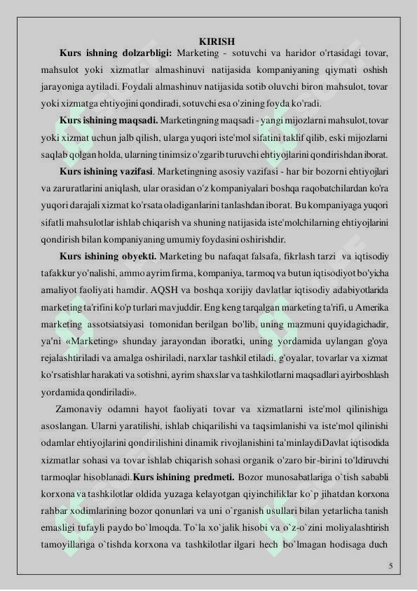 MARKETING VA UNING ASOSIY VAZIFALARI. 4