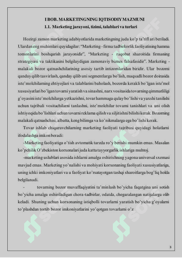 MARKETING VA UNING ASOSIY VAZIFALARI. 7