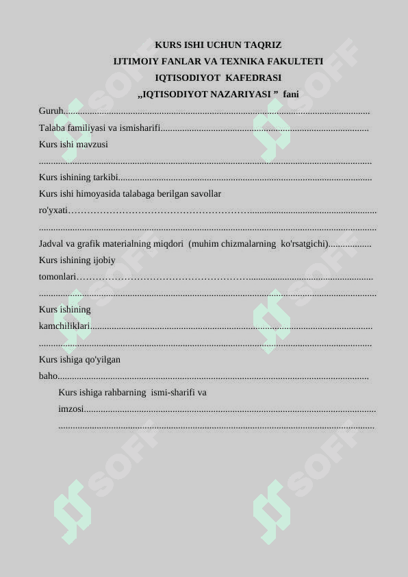 Ijtimoiy takor ishlab chiqarish,uning milliy iqtisodiy taraqqiyotdagi o`rni. 2