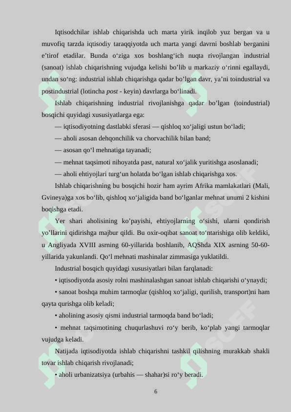 IQTISODIY FAOLIYAT VA UNING TURLARI 6