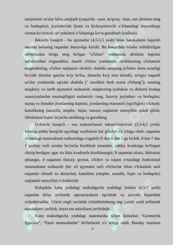 Maktabgacha yoshdagi bolalarni matematikaga o’rgatishning zamonaviy  metodlari 5