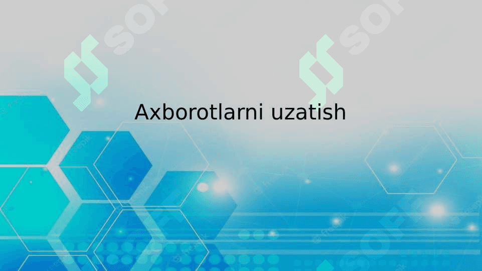 Zamonaviy axborot uzatish va saqlash vositalari 3
