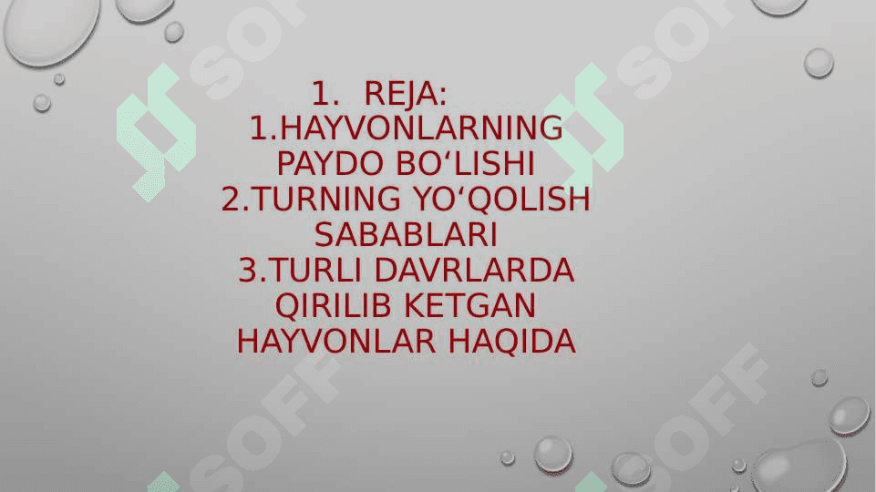 Turlarning paydo bo'lishi va ularning yo'qolish sabablarit 2