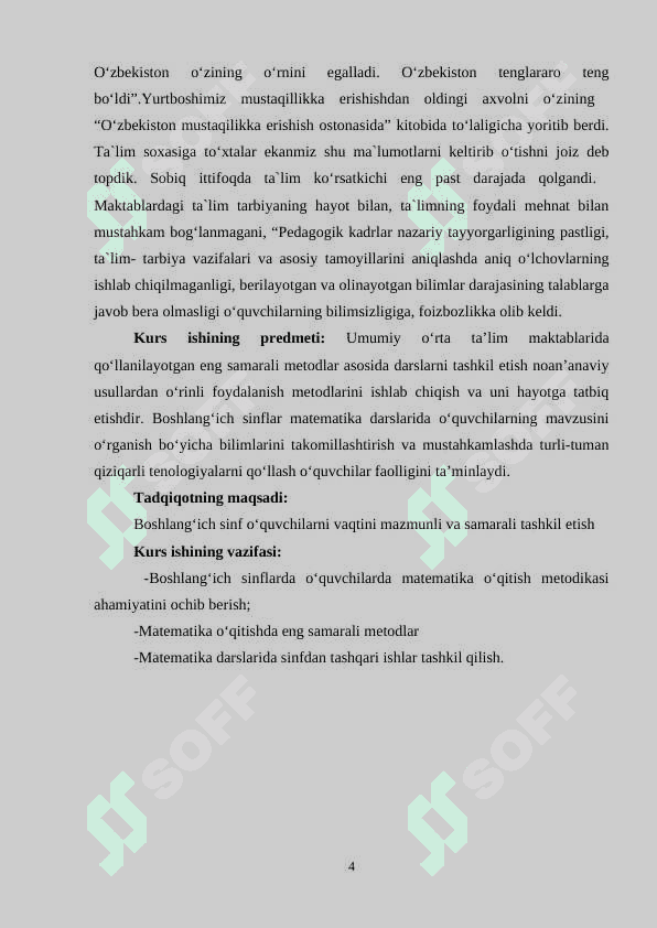 Boshlang'ich sinflarda matematika o'qitish vositalari va metodlari 4