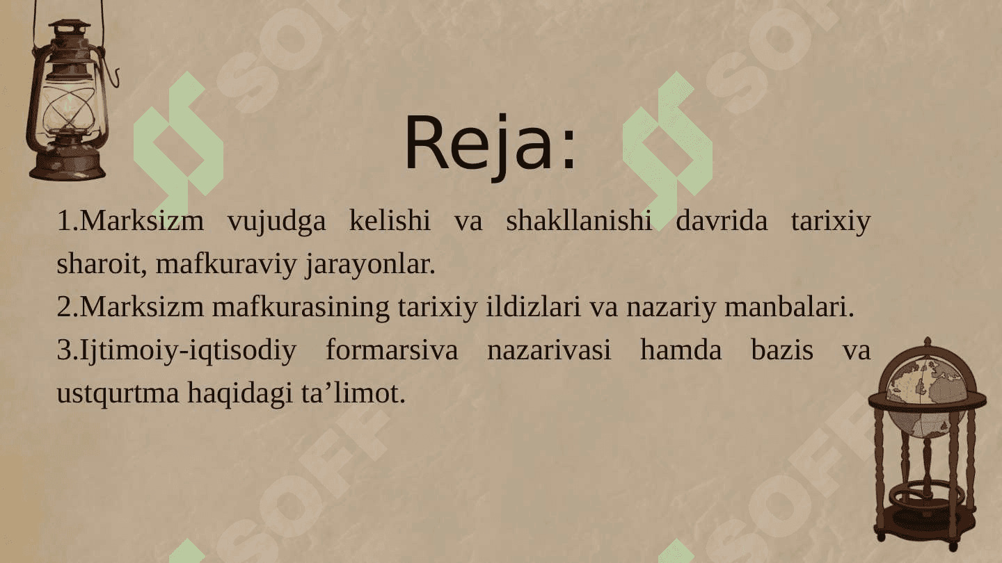 Marksizm vujudga kelishining tarixiy shart-sharoitlari, mulk shakllarining tadqiqoti 2