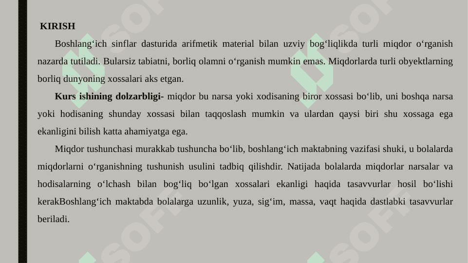 1-sinfda miqdor tushunchasini shakllantirish metodikasi 2