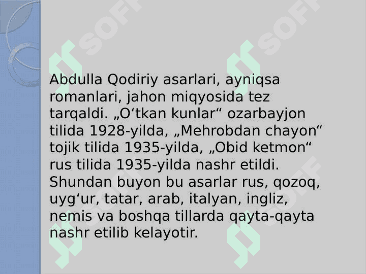 A. Qodiriy va A. Choʻlpon hayoti va ijodi 7