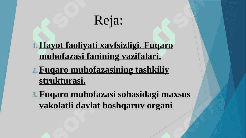 HAYOT FAOLIYATI XAVFSIZLIGINI TA’MINLASH ASOSLARI 2