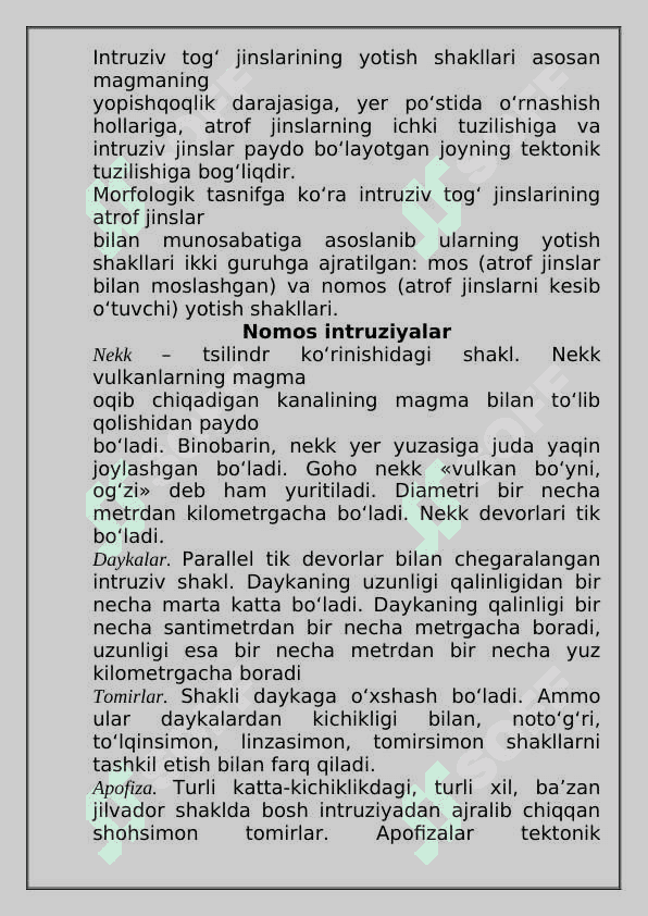 Magmatik tog‘ jinslari 4