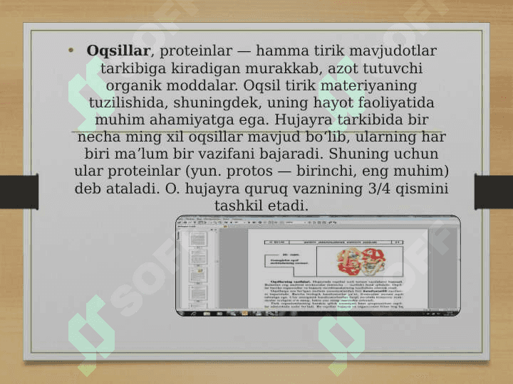 HAYOTNING MOLEKULYAR ASOSLARI 3