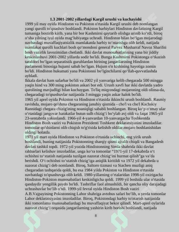 Kashmir mojarosi va uning tarixiy ildizlari 8