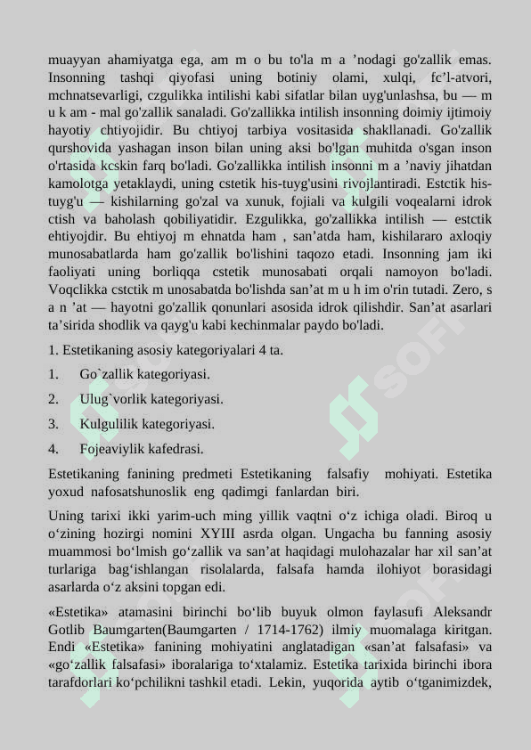 Estetikaning asosiy kategoriyalari 5