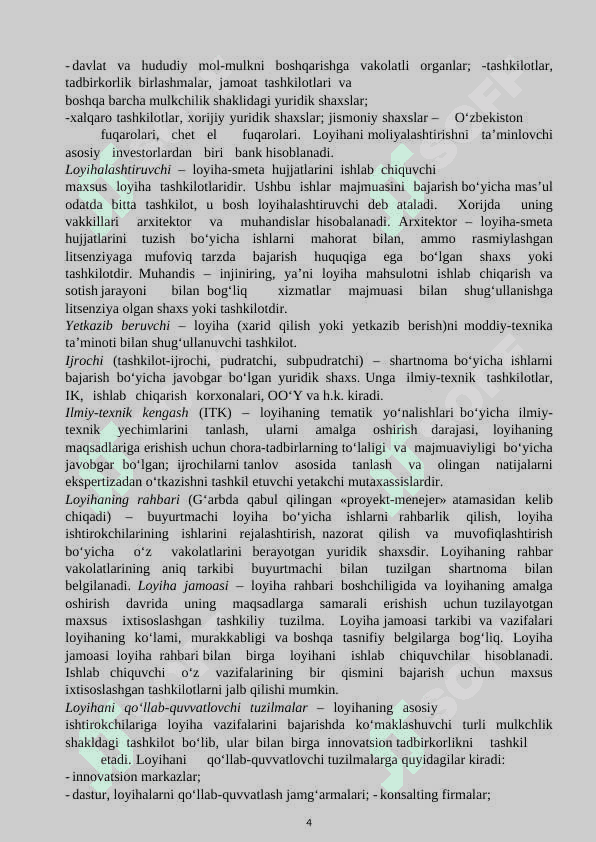 INNOVATSION LOYIHALARNI BOSHQARISH 4