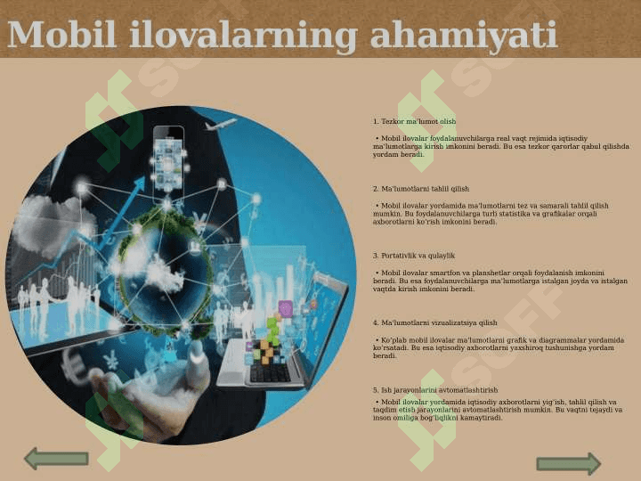 AXBOROTNI QAYTA ISHLASH UCHUN MOBIL ILOVALARDAN FOYDALANISH 4