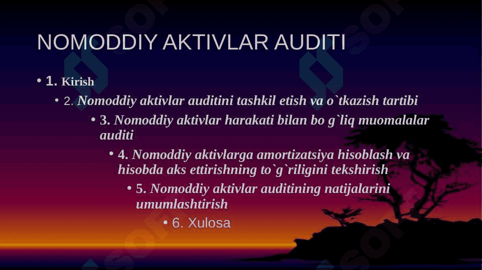 Nomodiy aktivlar auditi 2