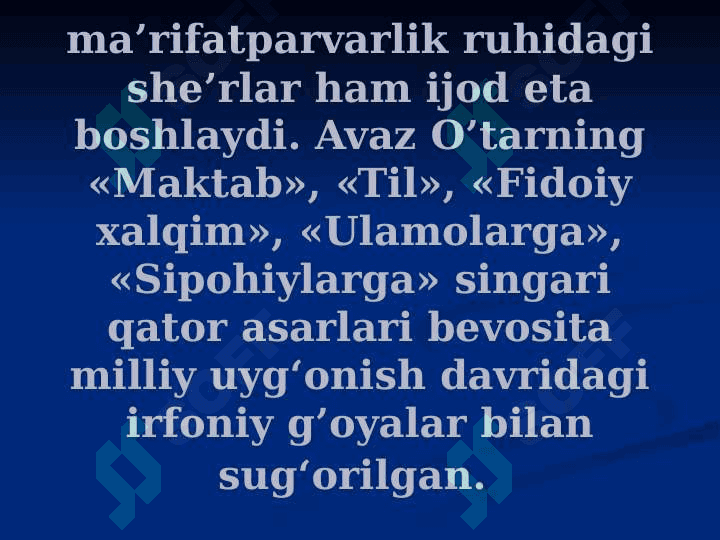 6-sinf adabiyot Avaz O'tar hayoti va ijodi 5
