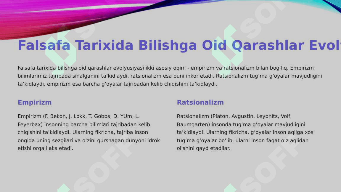Bilish nazaryasi 3
