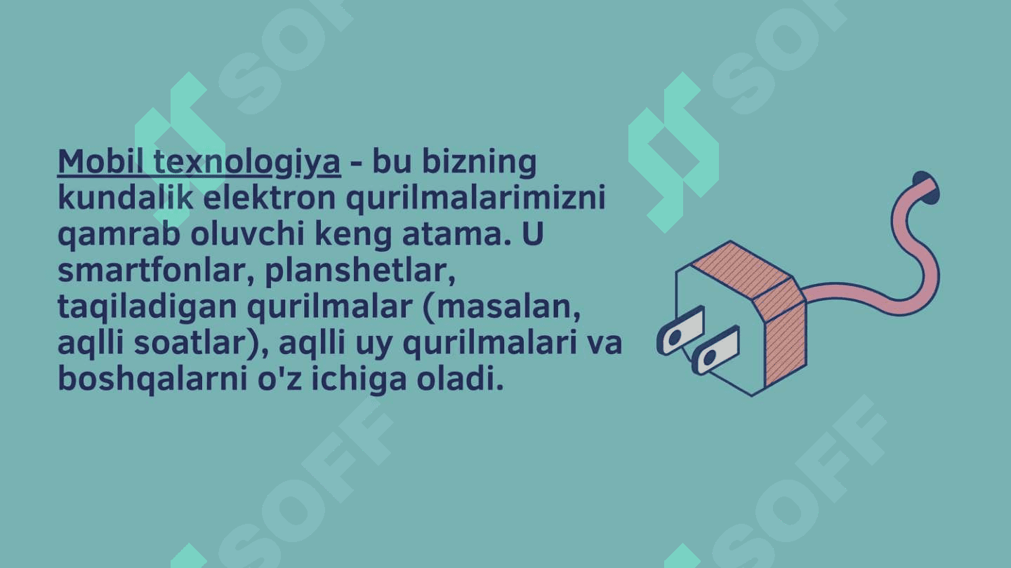 Mobil texnalogiyalar mavzusida taqdimot 5