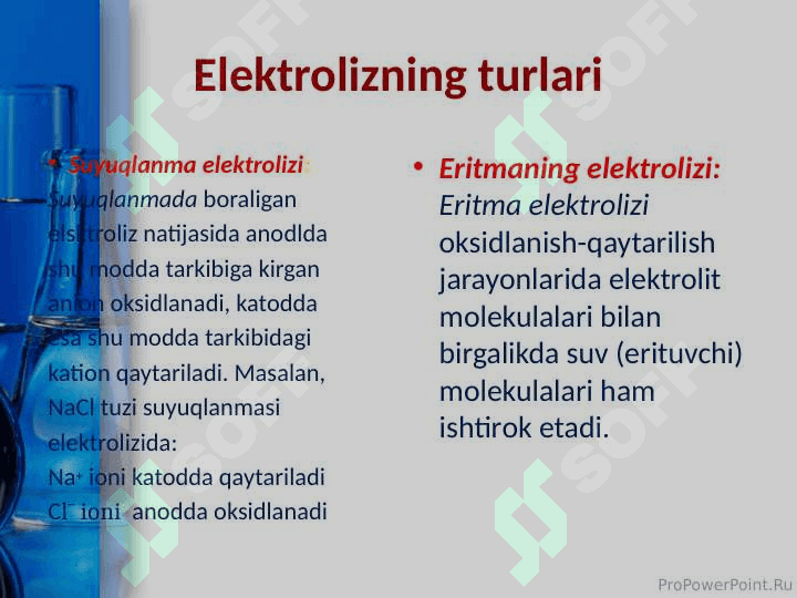 11-sinf kimyo Elektroliz qonunlari 5