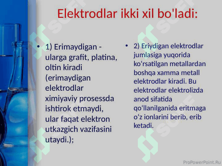 11-sinf kimyo Elektroliz qonunlari 8