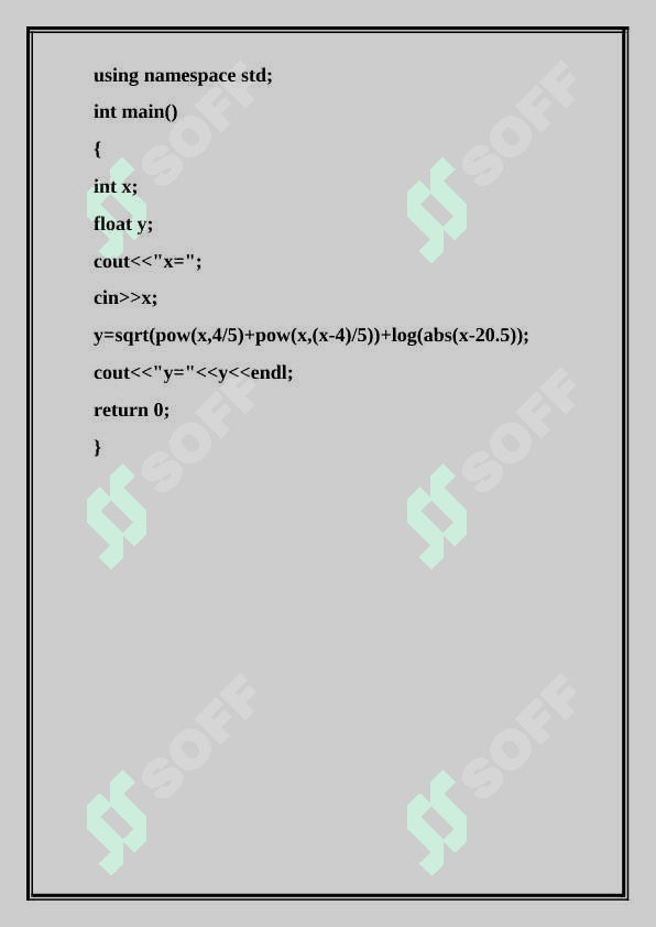 C++ dasturlash tilidan oraliq topshirigʻi 2