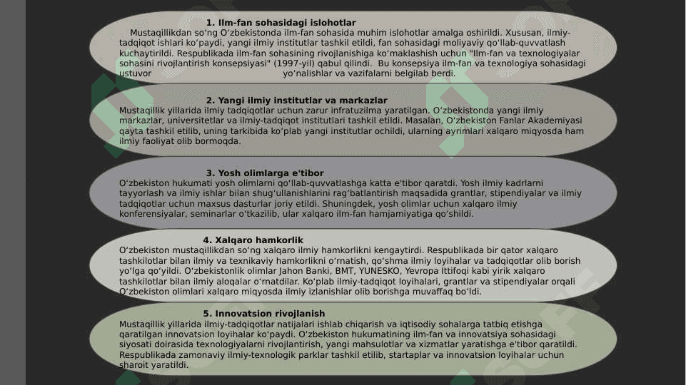O’zbekiston Respublikasining ta’lim tizimidagi islohotlar 4