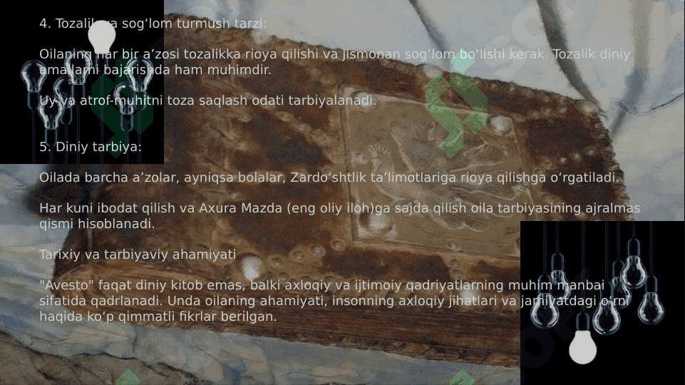 Avestoda oila tarbiyasi masalalari 3