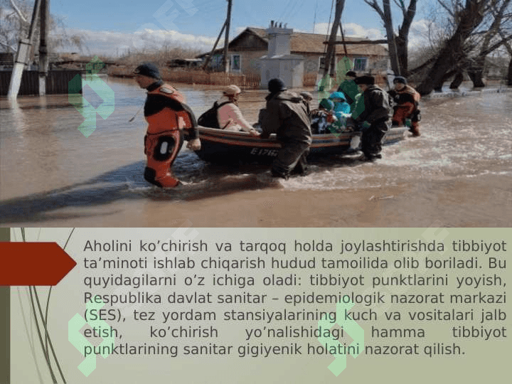 AHOLINI DUSHMAN TAJOVUSI PAYTIDA VA SHIKASTLANGAN AHOLINI DAVOLASH-KO'CHIRISH VA TIBBIY TA'MINLASH 3
