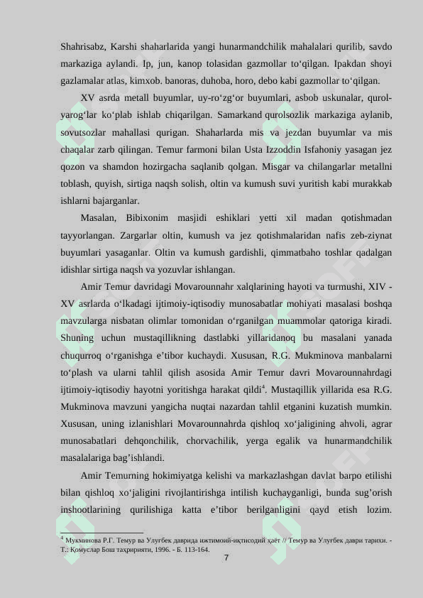 AMIR TEMUR VA TEMURIYLAR DAVRIDA  MADANIY JARAYONLAR 7
