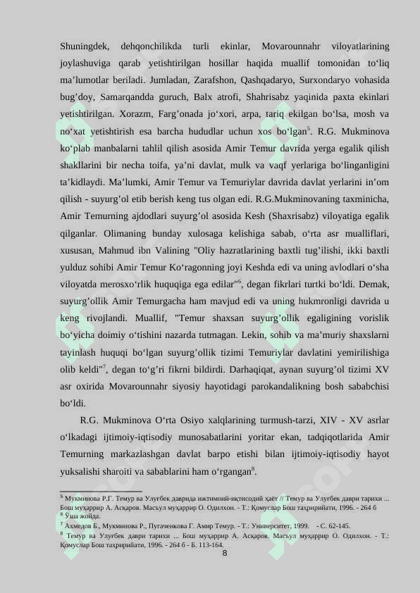 AMIR TEMUR VA TEMURIYLAR DAVRIDA  MADANIY JARAYONLAR 8