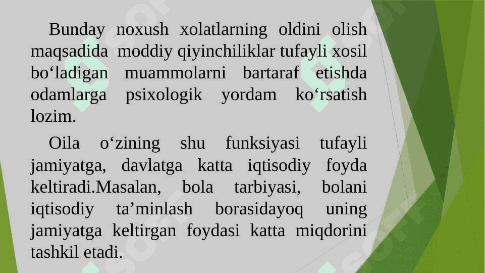 Oila funktsiyasi, oila tiplari va rollari. 4