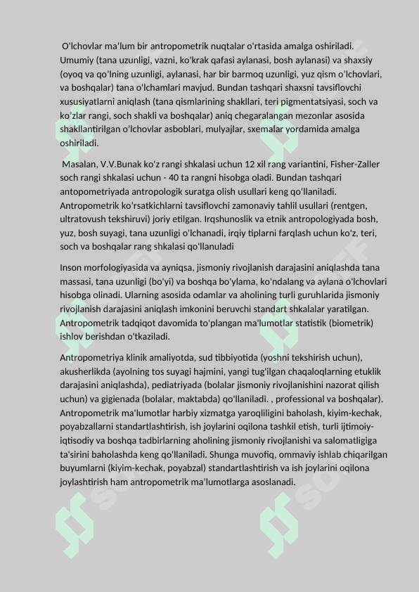 BOLALARDA ANTROPOMETRIYA O`TKAZISH QOIDALARI 3