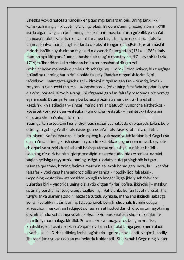 ESTETIKA 3