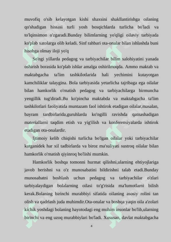 Maktabgacha ta'lim tashkiloti va oila 4