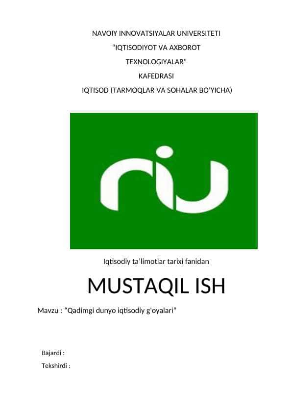 Qadimgi dunyo iqtisodiy g'oyalari