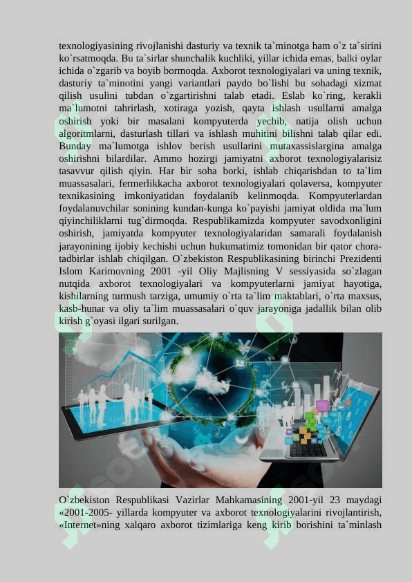 Iqitisodiyotda axborot texnologiyalari. Dasturiy ta’minot 3