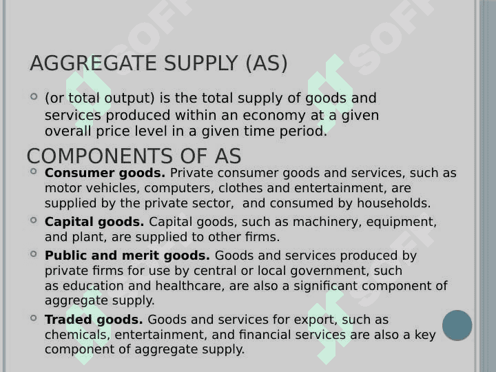 Aggregate demand and aggregate supply. 4