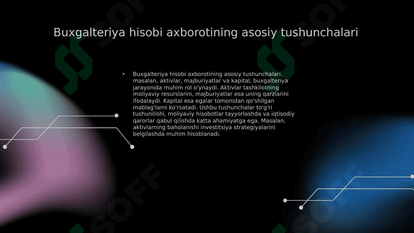 Buxgalteriya hisobi axborotining ta'rifi. 3