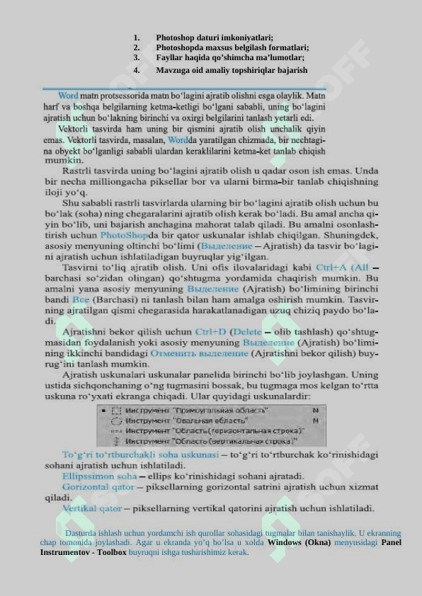Maxsus belgilash formatlari 3