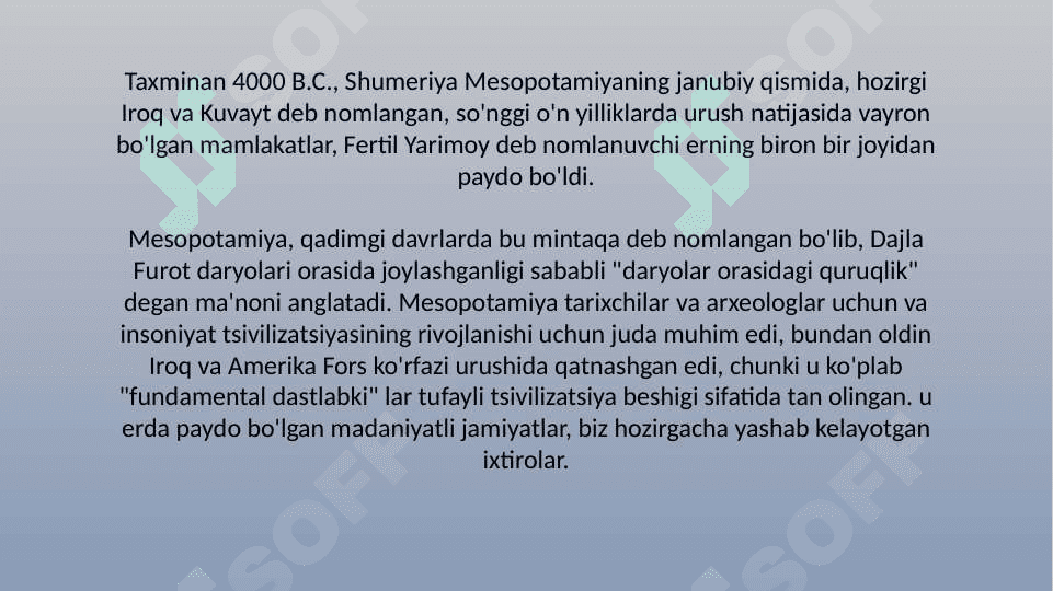 SHUMER MADANIYATI 2