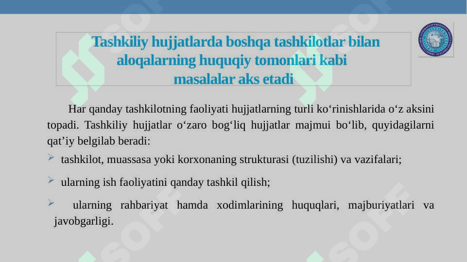 DAVLAT TILIDA ISH YURITISH. HUJJATLAR 6