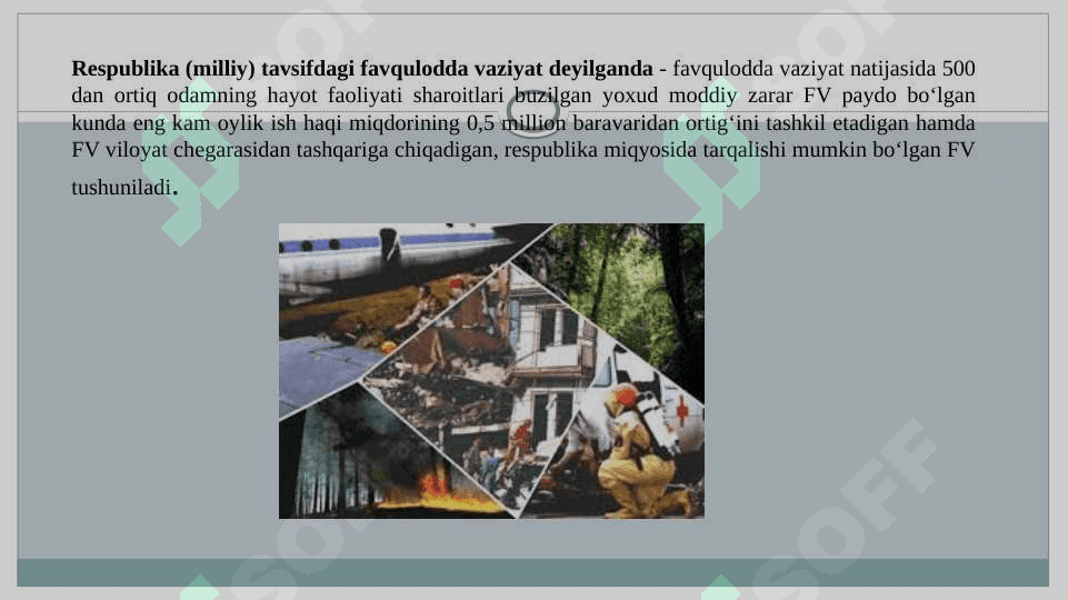 “Favqulodda vaziyatlar va fuqaro muhofazasi” faniga kirish. Aholini va hududlarni favqulodda vaziyatlardan muhofaza qilish va fuqaro muhofazasining huquqiy asoslari. 8