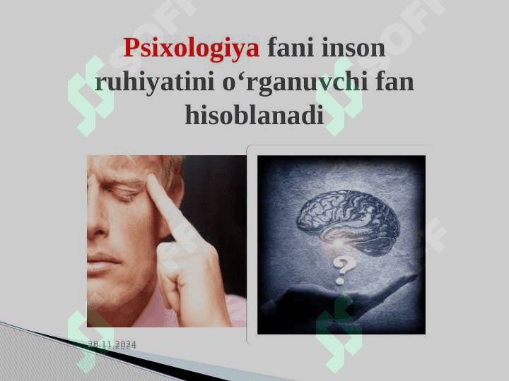 PSIXOLOGIYA FANINING PREDMETI, RIVOJLANISH TARIXI, SOHALARI VA TADQIQOT METODLARI 4