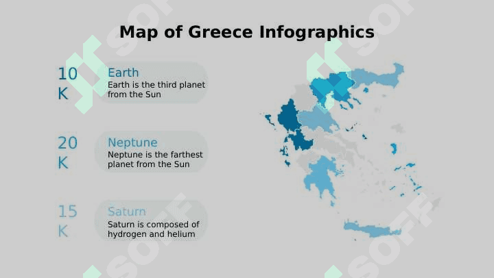Map of Greece Infographics by Slidego 2