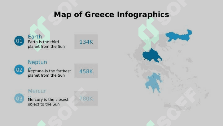 Map of Greece Infographics by Slidego 7