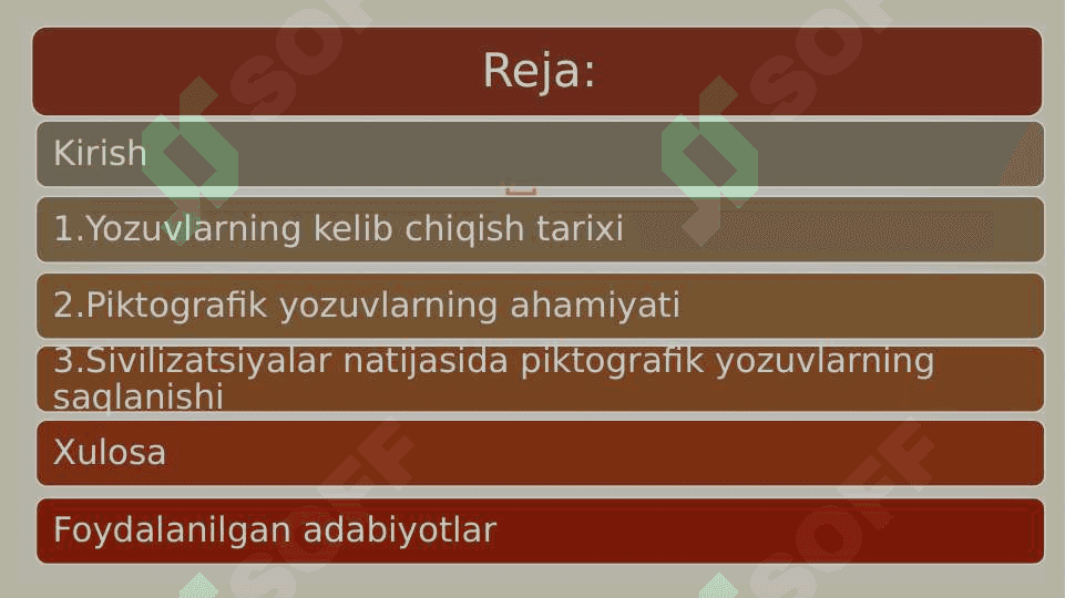 RASMLI YOZUVLAR VA ULARNING TASNIFI 2