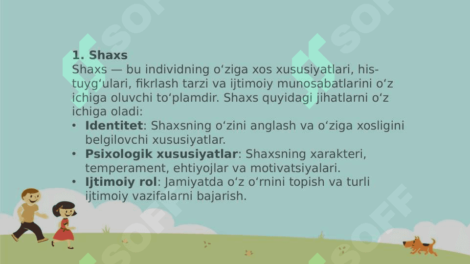 Shaxsning rivojlanishi, tarbiyasi va ijtimoiylashuvi 3